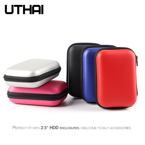 Bolsa de disco duro UTHAI T27 de 2,5 pulgadas para disco duro externo USB, bolsa de almacenamiento con Cable Usb, funda para PC, portátil, caja de disco duro ► Foto 1/5