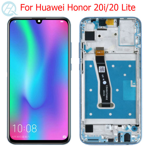 Pantalla LCD Original para Huawei Honor 20 Lite 20i, con marco de montaje de pantalla táctil de 6,21 pulgadas, Honor 20i HRY-LX1T ► Foto 1/6
