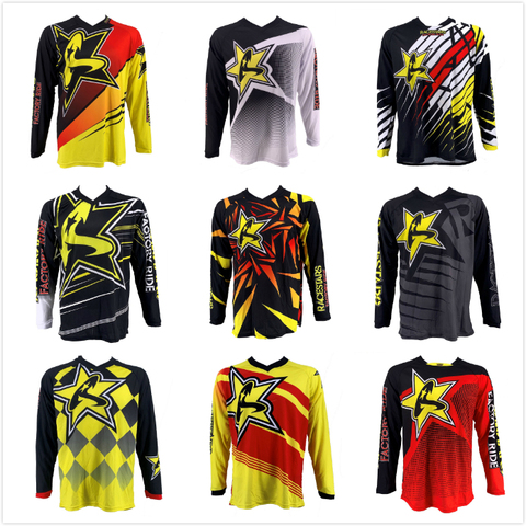 Nuevo 2022 RACESTARS Motocross camisa chaqueta de la motocicleta fuera de carretera camiseta paseo MTB bicicleta larga-Camiseta de manga Motocross camiseta para Moto ► Foto 1/6