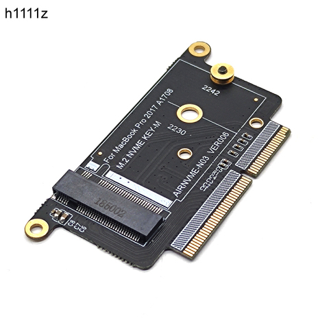 Adaptador SSD A1708 NVMe PCI Express PCIE a NGFF M2 tarjeta adaptadora de SSD M2 SSD para Apple Macbook Pro Retina 13 