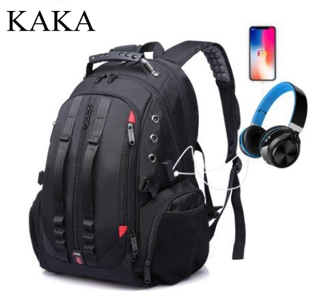 KAKA 17 pulgadas Laptop mochila gran capacidad hombres viaje bolso mochila para hombre bolsa negocios hombres bandolera impermeable mochila ► Foto 1/6