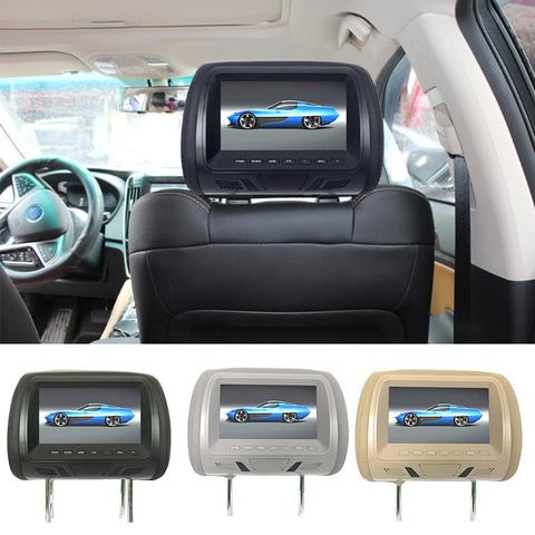 Reposacabezas trasero para coche, pantalla Digital HD de 7 pulgadas, cristal líquido, reproductor de DVD, venta al por mayor ► Foto 1/6