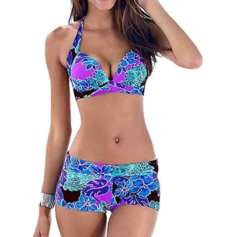 Tankini-Bikini corto de cintura alta para mujer, traje de baño de talla grande, 3xl, 2xl, 2022 ► Foto 1/4