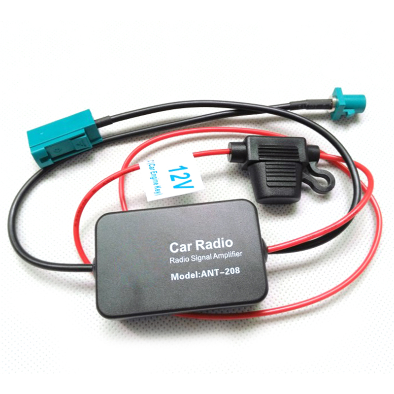 Amplificador de antena de Radio FM para coche, 12V, 25dB, con indicador,  modelo ANT-2022, novedad de 208 - AliExpress