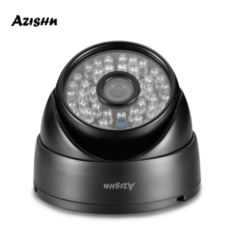 AZISHN Metal Audio Domo IP Cámara H.265 + 5MP Hi3516EV300 ONVIF visión nocturna al aire libre CCTV seguridad con cable Video cámara POE 2MP/4MP ► Foto 1/6