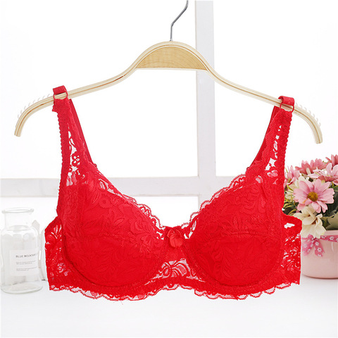 Bralette de encaje de talla grande 32 34 36 38 40 B C, sujetador de verano, Top corto Sexy, lencería íntima para mujer, camiseta, vestido ► Foto 1/6