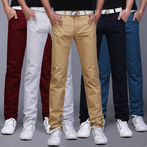 Pantalones clásicos informales para hombre, Jeans elásticos de algodón, cómodos, modernos, para primavera y otoño, 8 colores ► Foto 1/6