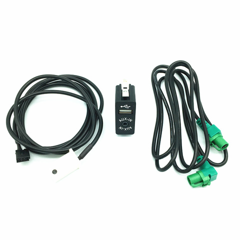 Cable de Audio para interior de coche, conector USB auxiliar, adaptador, arnés, Cable para BMW E60, E61, E63, E64, E87, E90, E70, F25, F12, F13 ► Foto 1/6