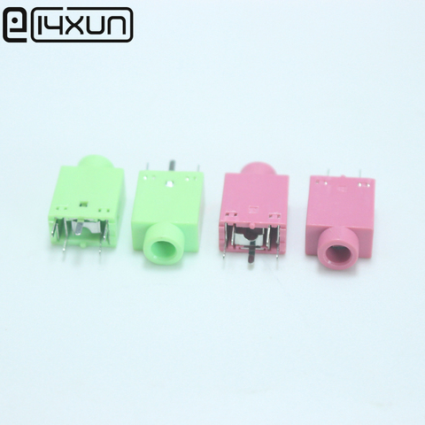4 Uds 3,5mm conector de Audio hembra 5 Pin DIP conector jack de auriculares PJ-358 Rosa Verde Negro ► Foto 1/5