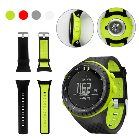 Funda de TPU 2 en 1 + correa de silicona para Suunto Core, correa de reloj inteligente para Suunto Core, correa de pulsera para Sunto Core ► Foto 1/6