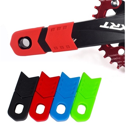 2 pares de camino de MTB bicicleta de la bici de brazo de manivela Protector de platos y bielas tapa Protector de silicona Protector del bicicleta manivela botas cubierta a prueba de polvo de arranque ► Foto 1/6