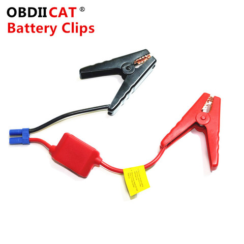 Clip de batería Rojo Negro conector de emergencia Cable de puente abrazadera de refuerzo Clips de batería para arranque de coche Universal 12V ► Foto 1/6