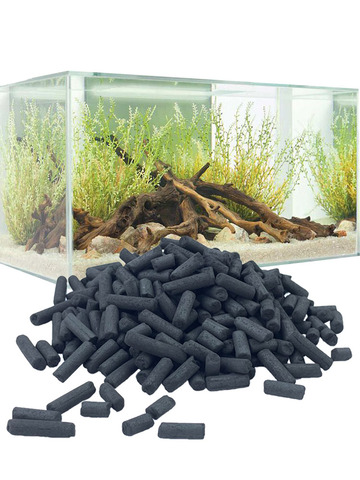 Filtro de carbón activado para acuario, filtración fuerte de 100g, 300g, filtro de Tanque De Agua de pescado, pastillas de carbón vegetal, purificación de agua ► Foto 1/6