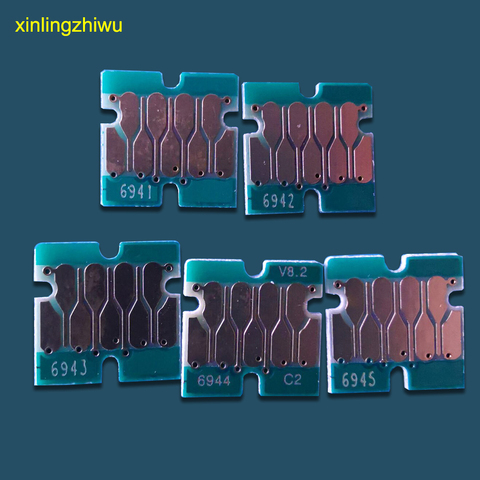 T6941-T6945 chips de cartucho para epson surecolor de T3200 T5200 T7200 T3000 T5000 T7000 con la marca el número de serie ► Foto 1/3