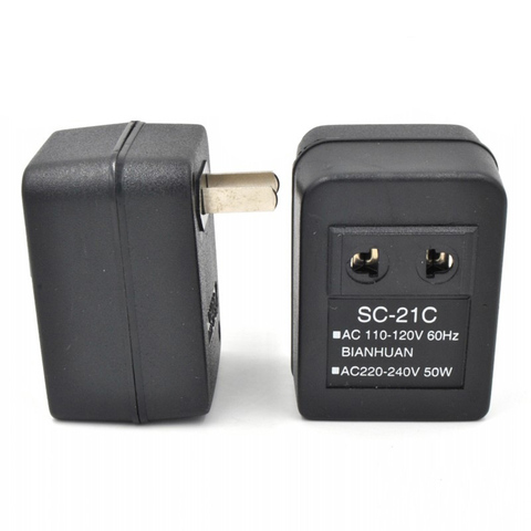 Adaptador regulador de transformador de viaje B99, AC 220V a 110V/110V a 220V AC Voltaje de potencia, 20W ► Foto 1/5