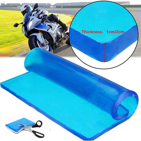 Almohadilla de Gel para asiento de motocicleta, almohadilla elástica de Gel, cómoda absorción de impacto, suave y fresca DIY, estera para SILLÍN 25x22x1 cm ► Foto 1/6