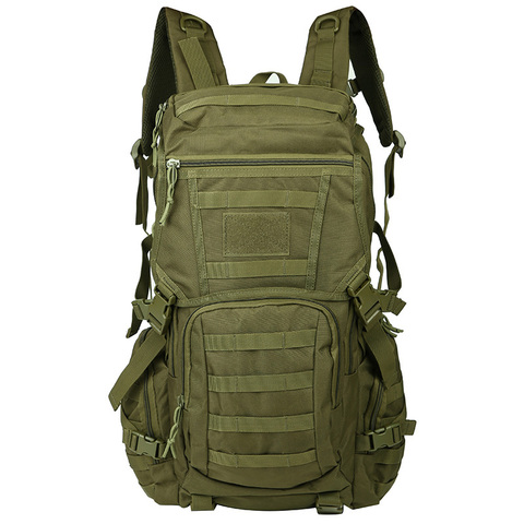 Mochila táctica Molle de 50L 900D para hombre, bolsas militares para exteriores, senderismo, montañismo, caza, pesca, Blosa ► Foto 1/6