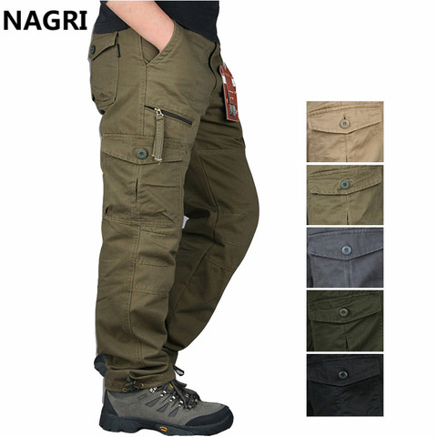 Pantalones Cargo tácticos militares para hombre, prendas de vestir con múltiples bolsillos, Pantalones rectos, con bolsillos y cremallera, 2022 ► Foto 1/6