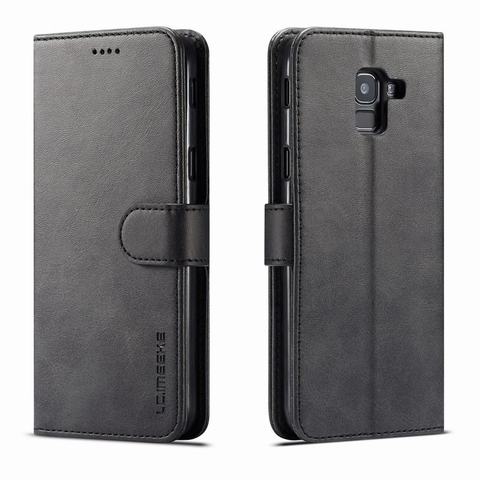 Funda de teléfono para Samsung Galaxy J6 Plus, cubierta magnética tipo billetera con tapa para Samsung J4 J6 Plus 2022, Funda de cuero de lujo ► Foto 1/6