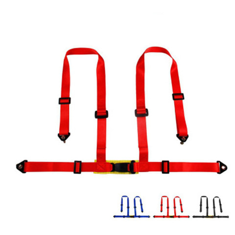 Arnés de cinturón de seguridad para coche de carreras, hebilla de 4 puntos, con Camlock, correa de seguridad de tela ajustable Universal ► Foto 1/6
