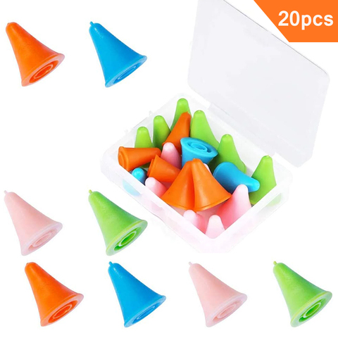 KAOBUY-20 piezas protectores para punta de aguja de coser, varios colores, incluye cubiertas de punta de aguja de punto para manualidades de punto ► Foto 1/6