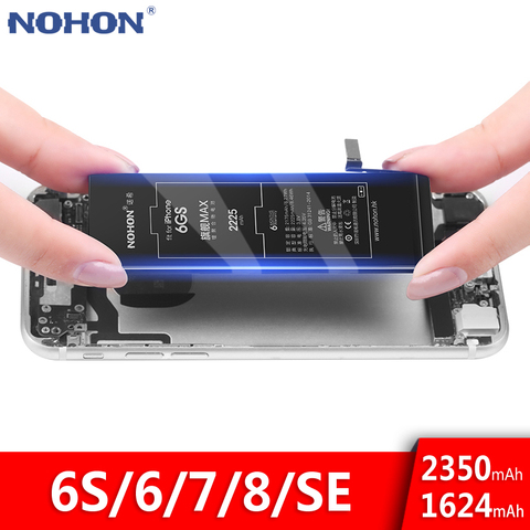 NOHON de la batería para Apple iPhone 6 6 S 6GS reemplazo Original teléfono baterías 2175 mAh de alta capacidad de 2225 mAh batería gratis herramientas ► Foto 1/6