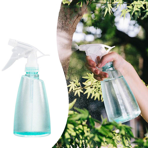 Botella de plástico de 500ml botella vacía con pulverizador regadera peluquería del rociador flores para jardín de plantas de riego botella de limpieza del hogar ► Foto 1/6