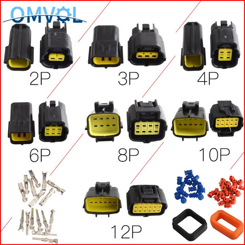 Conector de cable a prueba de agua, 2/3/4/6/8/10/12/Pin Denso 1,8mm, enchufe eléctrico, arnés sellado automático para coche y camión ► Foto 1/6