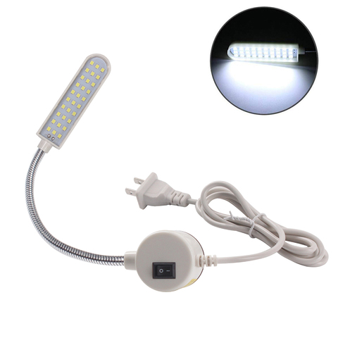 SMD2835 30 LED lámpara para máquina de coser lámpara de trabajo Flexible multifuncional con imanes luces industriales para tornos, prensas de taladro ► Foto 1/6