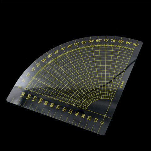 Acrílico transparente Sector regla de Patchwork de Regla de medición herramientas de dibujo DIY de coser y acolchado ► Foto 1/6