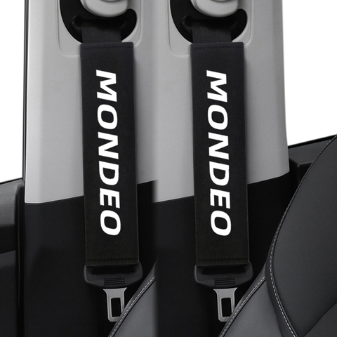 2 unids/set estilo de coche correa de hombro del cinturón Pad para Ford Mondeo mk3 mk4 mk5 asientos cubierta de accesorios de coche ► Foto 1/6
