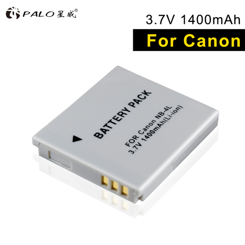 PALO NB-4L NB4L NB 4L batería recargable para Canon IXUS 30 40 50 55 60 65 80 100 PowerShot SD1000 1100 L10 NB-4L batería ► Foto 1/6