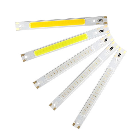 80x7,5mm USB 5V COB LED tira de luz con forma de barra DC5V 3W bombilla LED cálido blanco frío Color Verde Azul Rojo lámpara de diodo emisor de Chip ► Foto 1/6