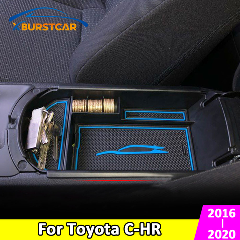 Xburstcar-caja de almacenamiento Reposabrazos de coche, organizador de apoyabrazos central, contenedor, caja C-HR para Toyota, CHR, 2016-2022, accesorios ► Foto 1/6