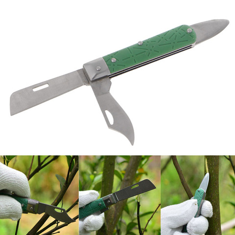 Cuchillo plegable para plantas de árbol, herramienta para injerto, jardín, floristería, elevador, cortador de ladridos ► Foto 1/1