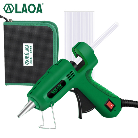 LAOA-Pistola de pegamento de fusión en caliente, dispositivo de 25W/40W/8W con bolsa, 7mm, para soldadura térmica con silicona ► Foto 1/6