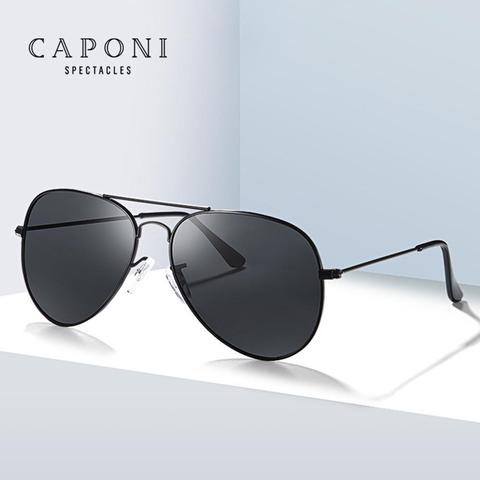 CAPONI Aviation-gafas de sol polarizadas para hombre y mujer, lentes de sol con revestimiento, gafas de sol de conducción seguras, diseño clásico, de marca, CP3025 ► Foto 1/6