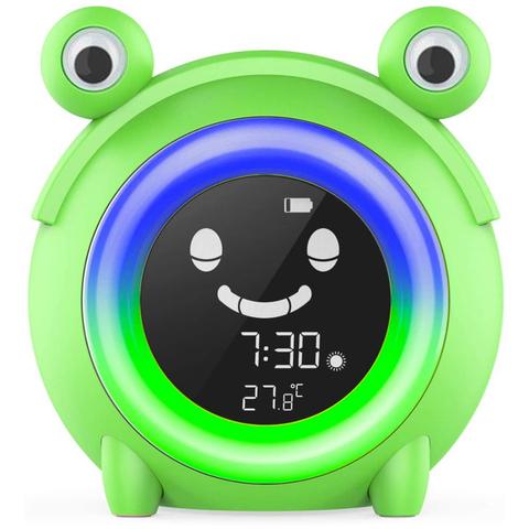 Reloj despertador Digital para niños y niñas, cronógrafo con luz nocturna y temporizador de temperatura, regalo ► Foto 1/6