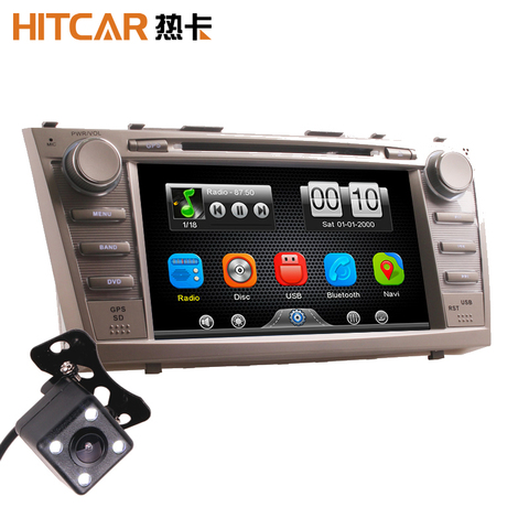 En coche Dash reproductor de vídeo DVD Radio Bluetooth unidad estéreos con cámara inversa para Toyota Camry 2007-11 (sin GPS) ► Foto 1/6