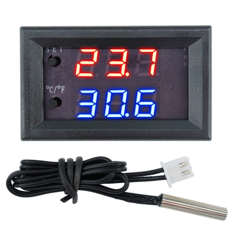 Termostato LED Digital W1209WK DC 12V, controlador de temperatura, placa de Control de relé de temperatura, módulo de 50-110 Celsius + Sensor NTC ► Foto 1/6