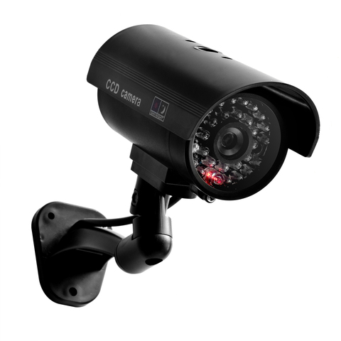 ZBRAVO-cámara simulada de seguridad CCTV para exteriores, impermeable, señuelo emulador IR LED Flash rojo, cámara de videovigilancia falsa ► Foto 1/4
