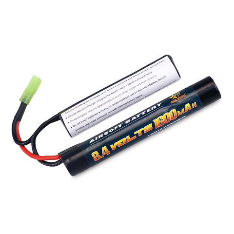 Mariposa de 8,4 V y 1600mAh, recambio de batería NIMH para H VFC HK416 CQB Rifle con Mini conector Tamiya pistolas Airsoft ► Foto 1/6