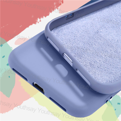 Funda de silicona líquida para Xiaomi Redmi 9 una funda para Xiaomi Redmi 9 9C Note 9 9S 8 Pro cubierta A prueba de golpes Original suave teléfono parachoques ► Foto 1/6