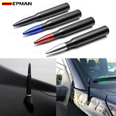 EPMAN aluminio Universal coche SUV antena con forma de bala para Dodge Ram Ford F150 Raptor CRV RAV4 JEEP bala antena corta de EPTX007 ► Foto 1/6