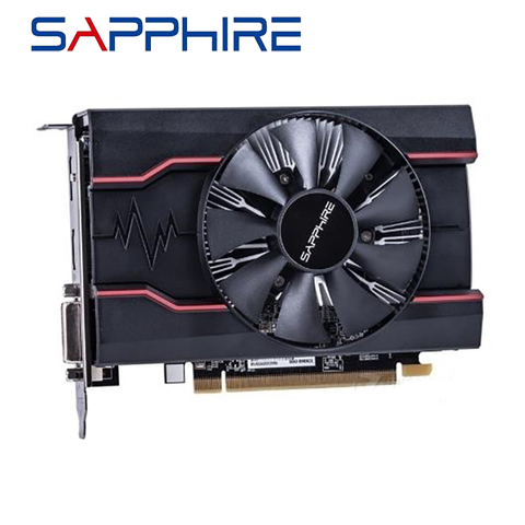 SAPPHIRE-tarjetas gráficas RX550 para ordenador de escritorio, GPU, 4GB, para AMD Radeon RX 550, GDDR5, 128Bit, ordenador Original usado ► Foto 1/6