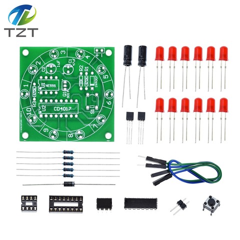 Lucky rotativo Suite-paquete de electrónica, tocadiscos CD4017 NE555, Kits de luz LED automáticos, módulo de piezas de producción, generador de pulso de 3V y 5V, bricolaje ► Foto 1/6