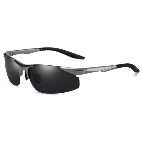 Conducción Polaroid gafas de sol de aluminio marco para anteojos de sol deportivos hombres polarizadas controlador Retro UV400 Anti-deslumbramiento gafas ► Foto 1/6