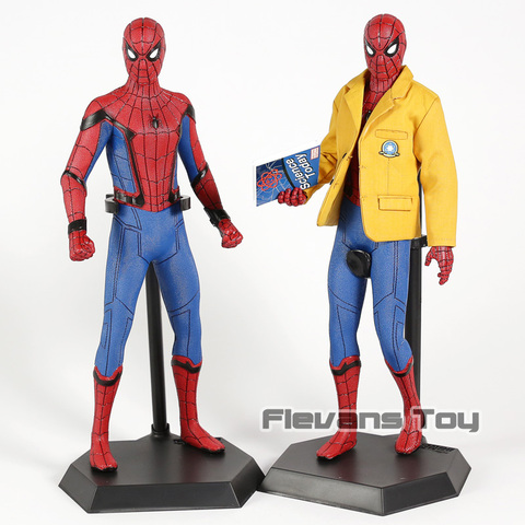 Crazy Toys-figuras de Spiderman, Spiderman, Peter Parker, juguete de modelos coleccionables de PVC a escala 1/6 ► Foto 1/6