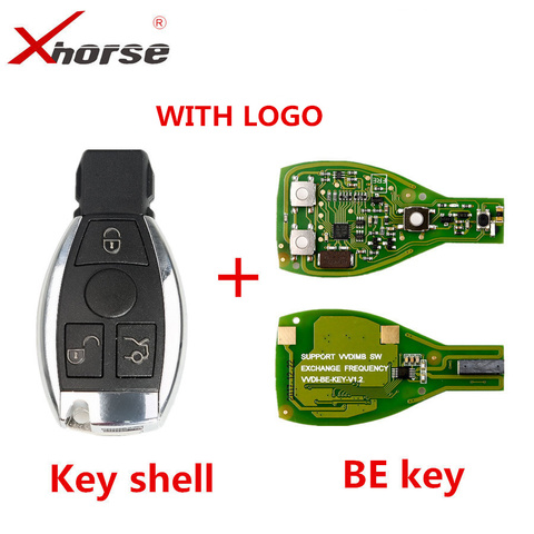 XHORSE VVDI clave Pro para Benz XNBZ01CH remoto de la llave Chip versión mejorada llave inteligente Shell 3 botón puede intercambio muestra para MB BGA ► Foto 1/5