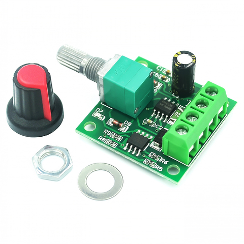 Nuevo DC 1,8 V 3V 5V 6V 12V 12V 2A PWM controlador de velocidad del Motor de bajo voltaje controlador de velocidad del Motor PWM 0 ~ 100% ajustable Módulo regulador ► Foto 1/3